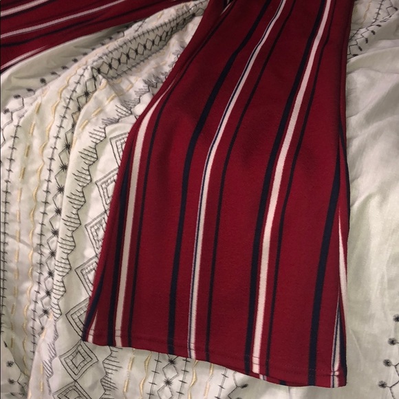 Flare bottom multicolored stretch pants - Picture 4 of 5